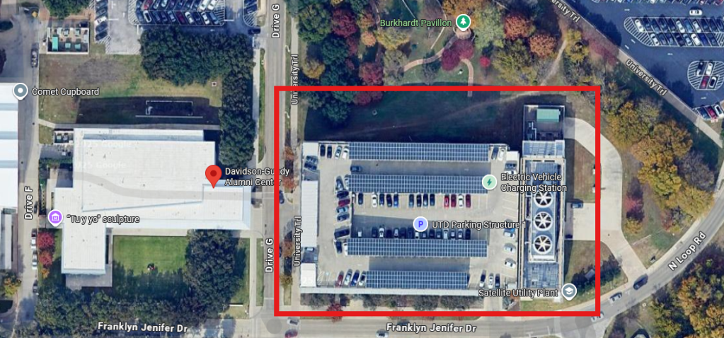 Parking lot adjacent to Davidson-Gundy Alumni Center, Structure 1 , level 3